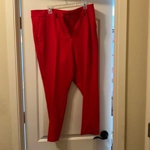 Ann Taylor Marisa pants in red